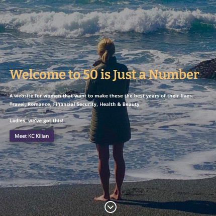 screen shot of 50 is just a number home page